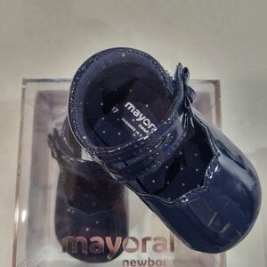 Mayoral Navy Patent Baby Shoes